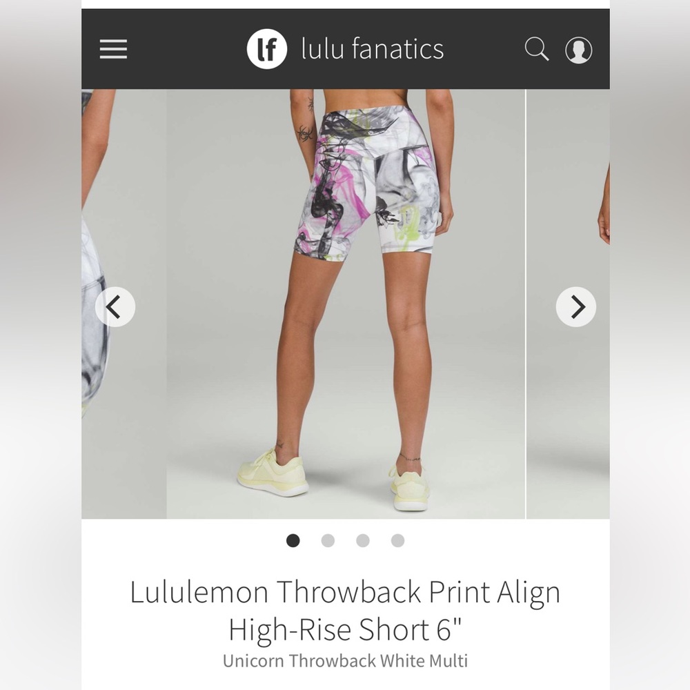 Lululemon Throwback Print Align Size 4 Highrise 6… - image 3